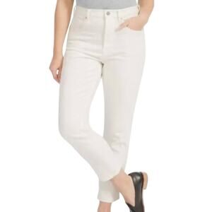Everlane The High Rise Straight Jean in Bone White size 26 NWT New Ankle